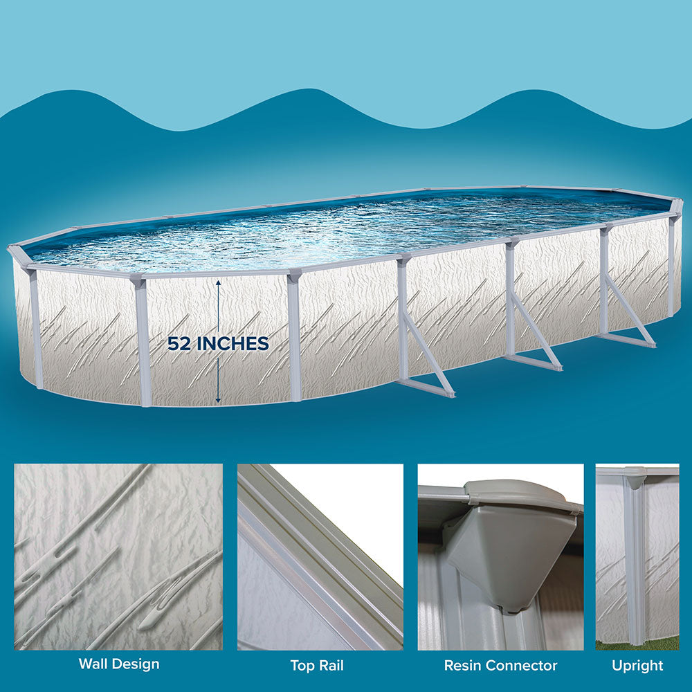 Pretium Oval Aboveground Pool Package