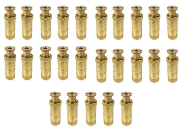 Pop-up Brass Safety Cover Anchors - Spring Loaded - Pack of 25