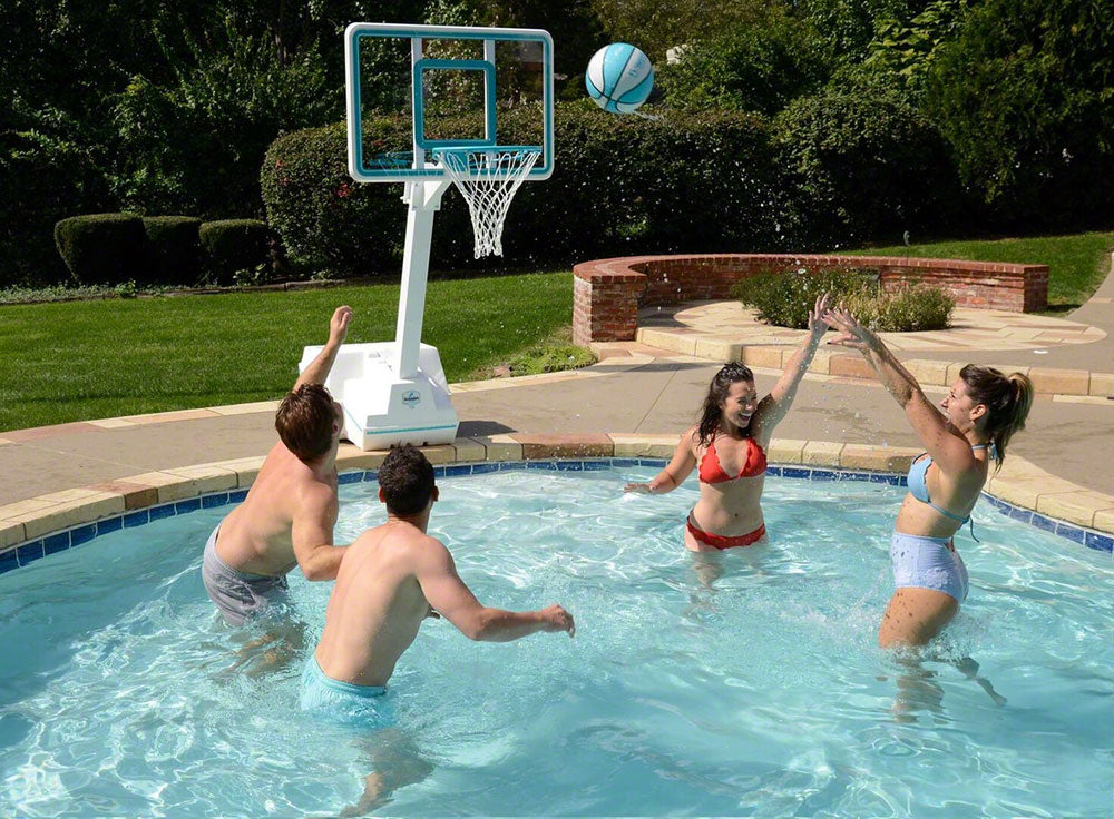 Splash and Slam Clear Pool Basketball Game