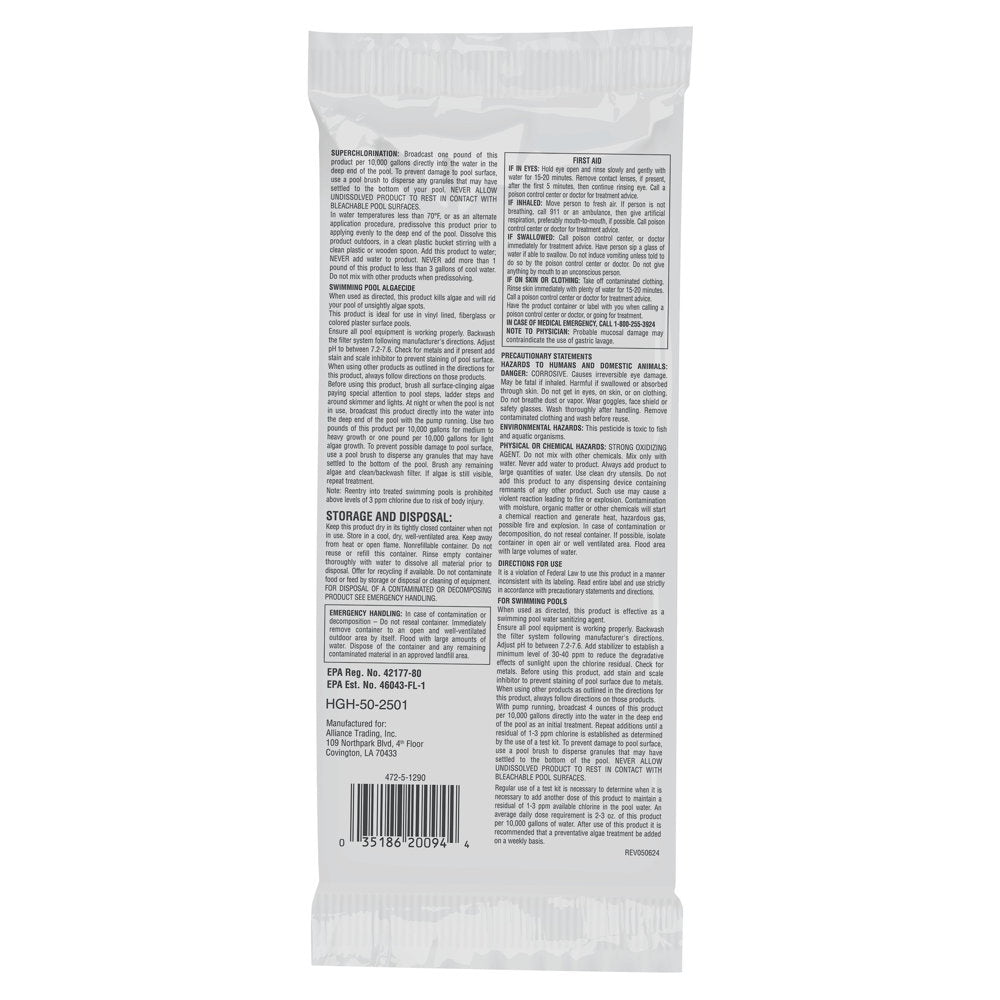 Pool Season Chlorinating Concentrate - 1 Lb. Pouch