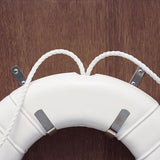 Life Ring J Hook Set for Wall Mounting - Stainless Steel