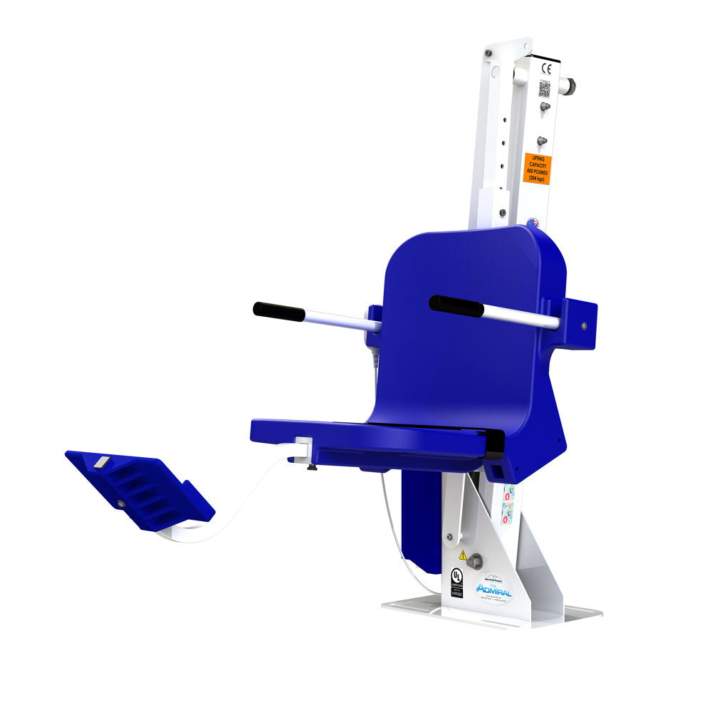 Admiral Pool Lift Without Anchor - 450 Pound Capacity - Choice of Color