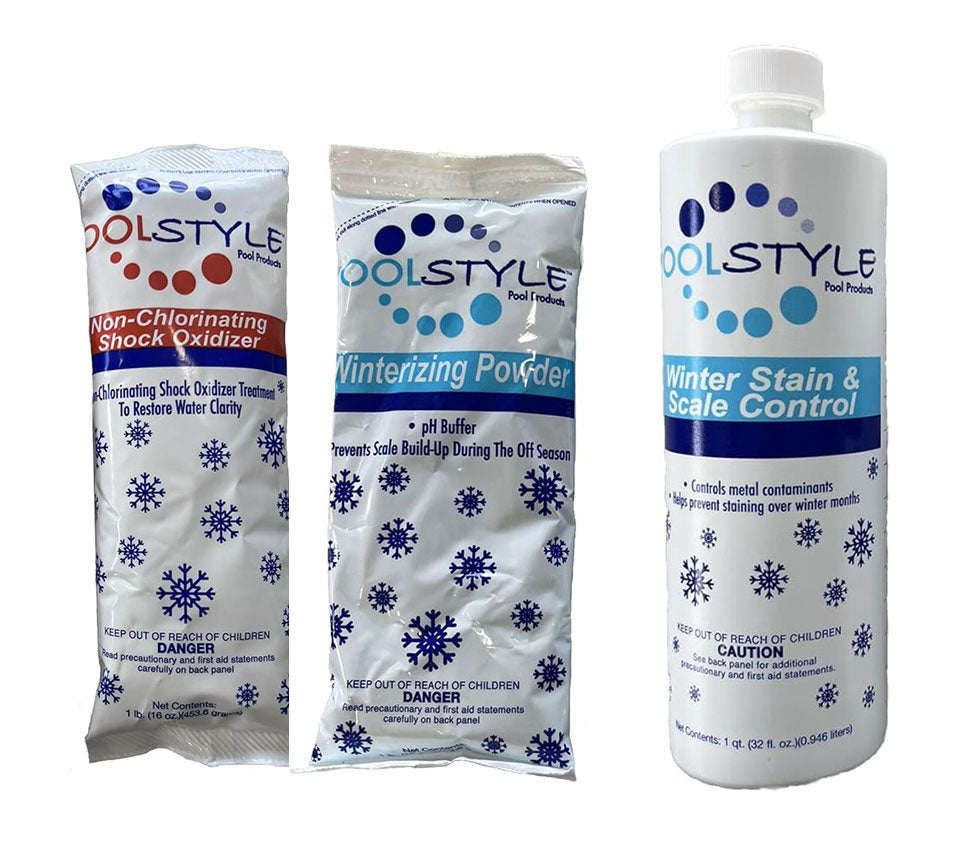 PoolStyle 15K Gallon Deluxe Triple Action Winterizing Kit