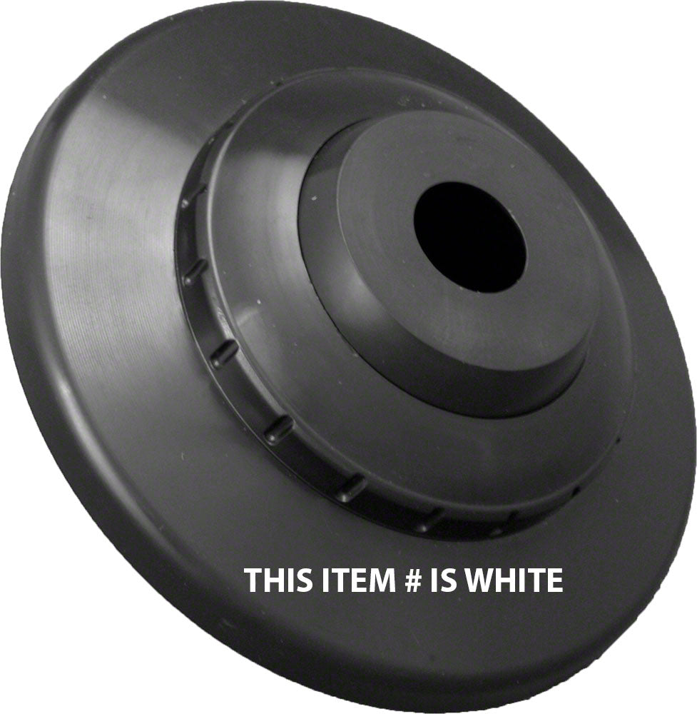 Directional Eyeball Fitting - 1 Inch Knock-In With Flange - Slotted Orifice - White