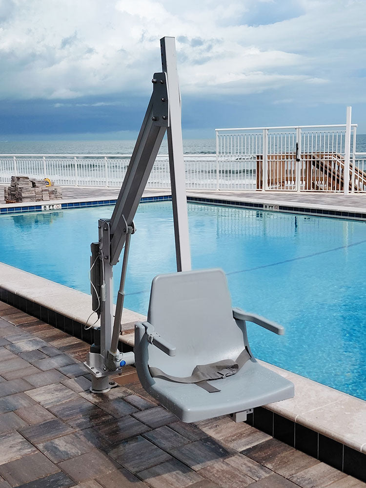Rotational R-375 Pool Lift With Round Anchor - 375 Pound Capacity