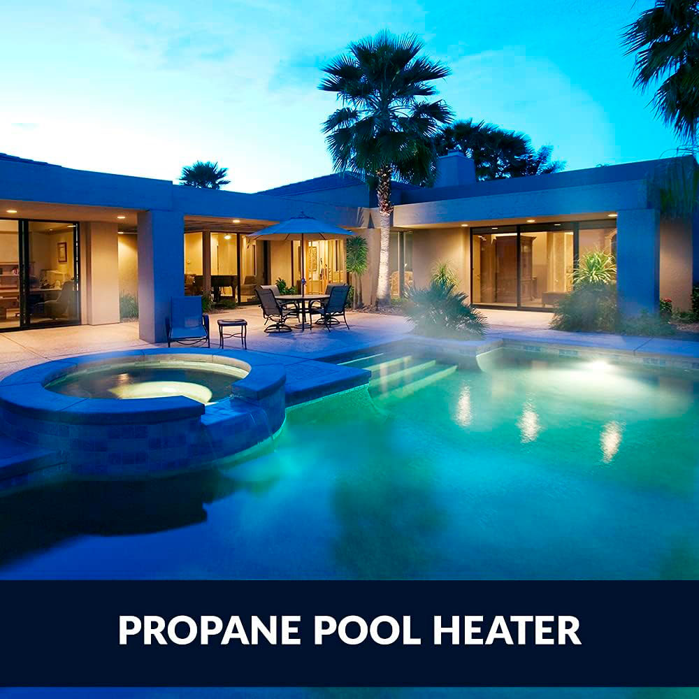 Universal H-Series H250 250,000 BTUs Low NOx Pool Heater - Propane Gas - ASME Certified