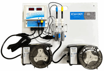 Digital pH/ORP Liquid Acid/Chlorine Controller With One 38 GPD and One 12 GPD Peristaltic Pump
