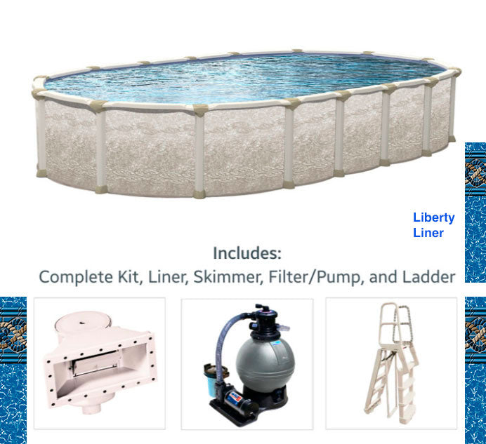 Magnus Oval Aboveground Pool Package