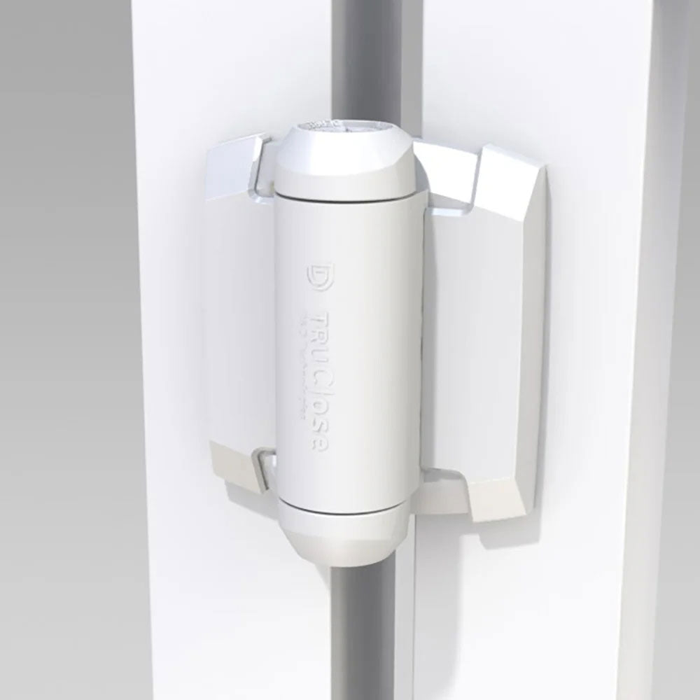 thumbnail image 2 of White Heavy Duty Tru-Close Self-Closing Gate Hinges - Multi-Adjust Pair By Technology LK 2 of 5