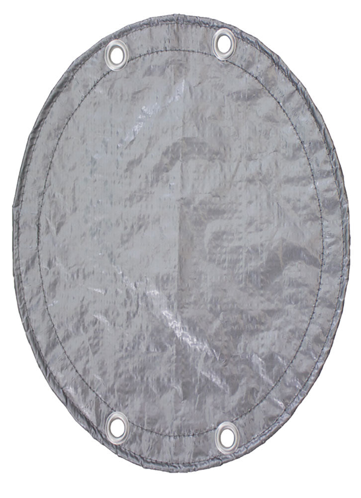 PoolStyle Silver/Black 15x24 Foot Oval Aboveground Pool Winter Cover