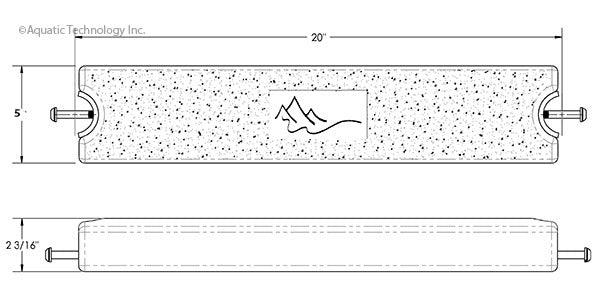 Plastic Universal Ladder Step With Hardware - 18.5 Inch Width