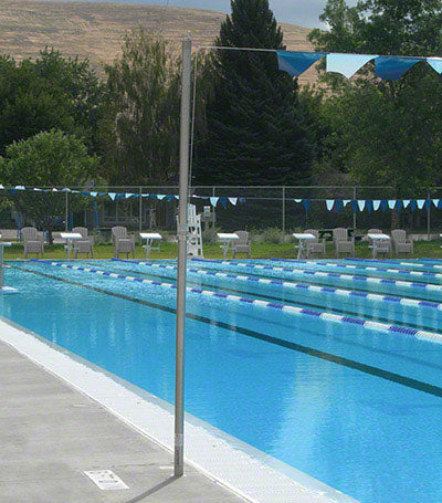 8 Foot Backstroke Stanchion Post - .065 Wall