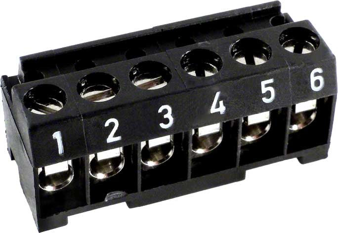 AquaLink Brown Terminal Bar Connector - 6 Pin