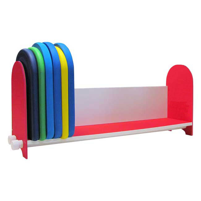 Large Red Kickboard Storage Rack - Wall Mountable - Holds 24-32 Kickboards