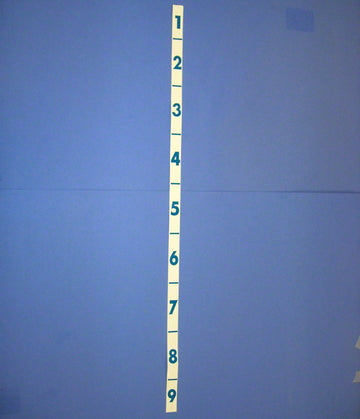 CalibrationStrip - Numbers 1-9 on Diving Board