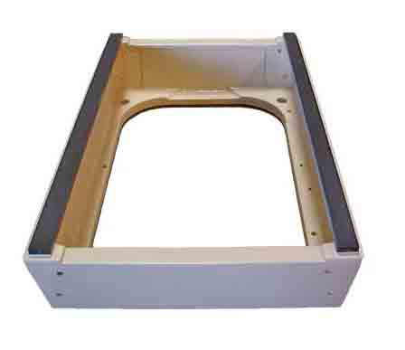 Fulcrum Box Only With Guardrail Holes - Short Stands With Guardrails