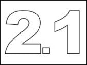 #2.1 Vinyl Depth Marker Stencil 8 Inch x 6 Inch with 4 Inch Lettering