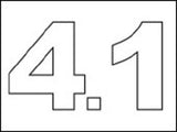 #4.1 Vinyl Depth Marker Stencil 8 Inch x 6 Inch with 4 Inch Lettering