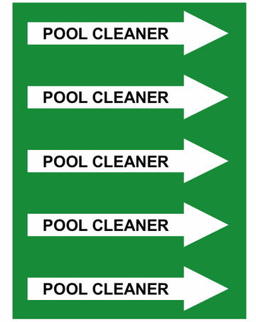 Pool Cleaner Right Arrow Pipe Label (Sold Per Inch)