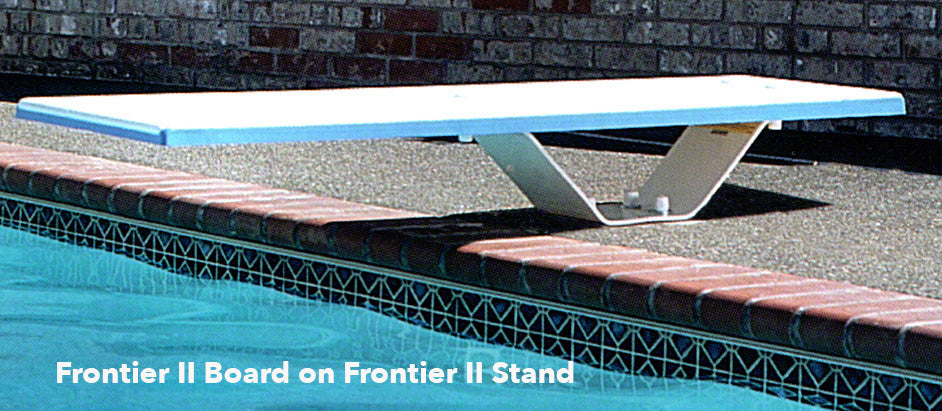 Frontier II 6 Foot Residential Diving Board - Pebble With Clear Tread