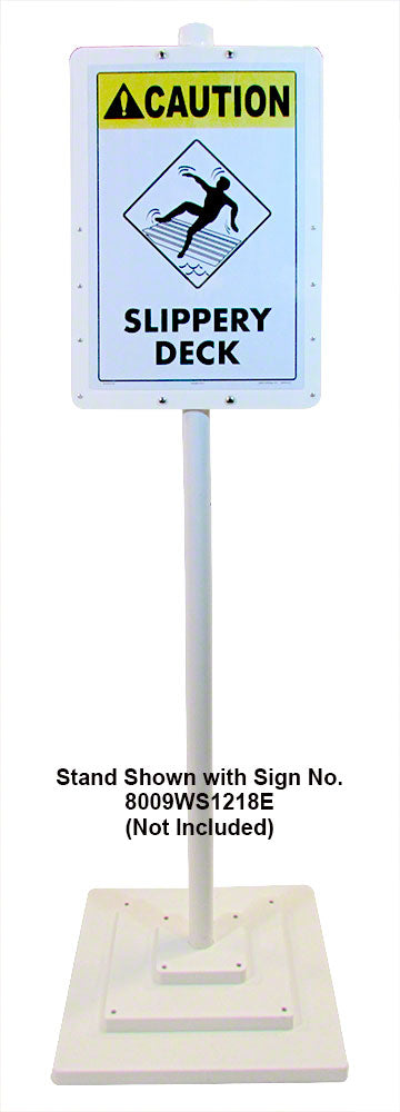 Sign Stand for 12 x 18 Inch Sign - White