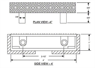 SuperGrip Perpendicular Grating 4 Inch - White - Sold Per Foot