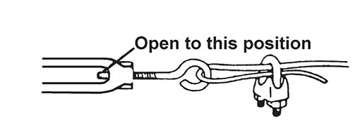 Turnbuckle to Tighten Cable