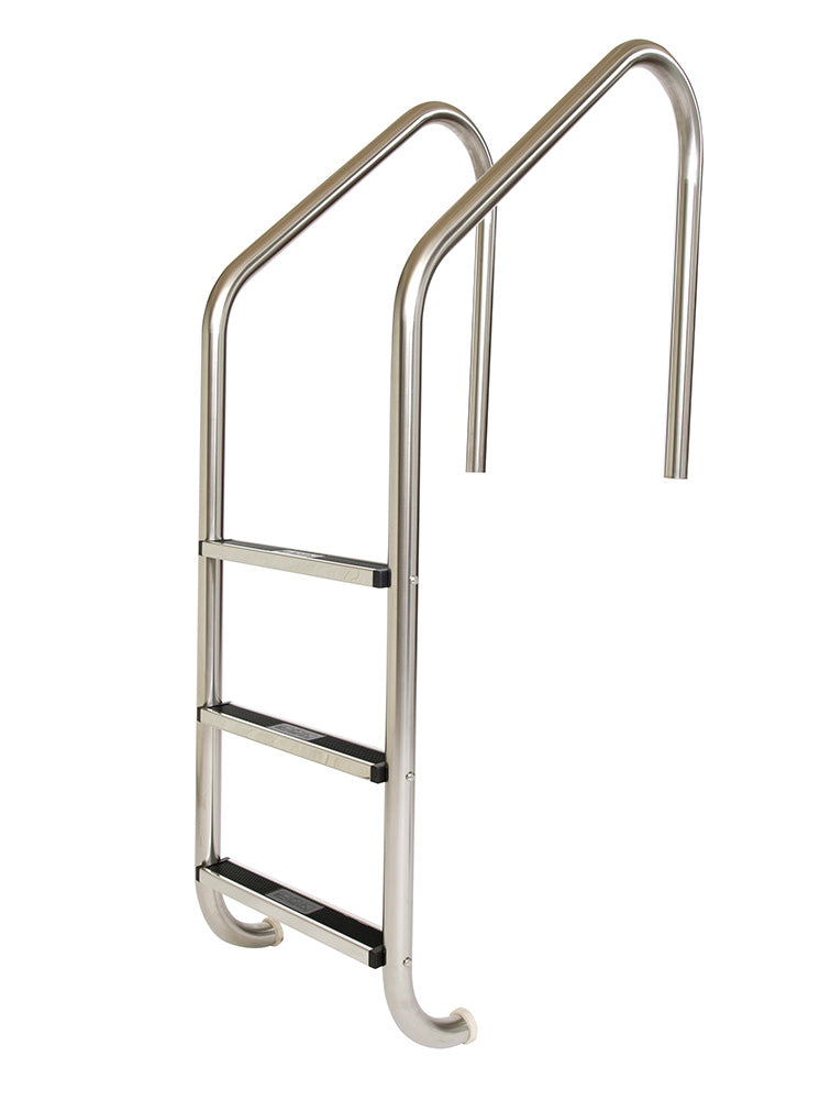 5-Step 35 Inch Commercial Ladder 1.90 O.D. x .120 Inch - Stainless Steel Treads