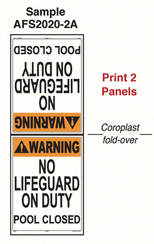 Coroplast Floor Stand 18 x 24 - Same (1) Sign Image Printed on 2 Outside Panels