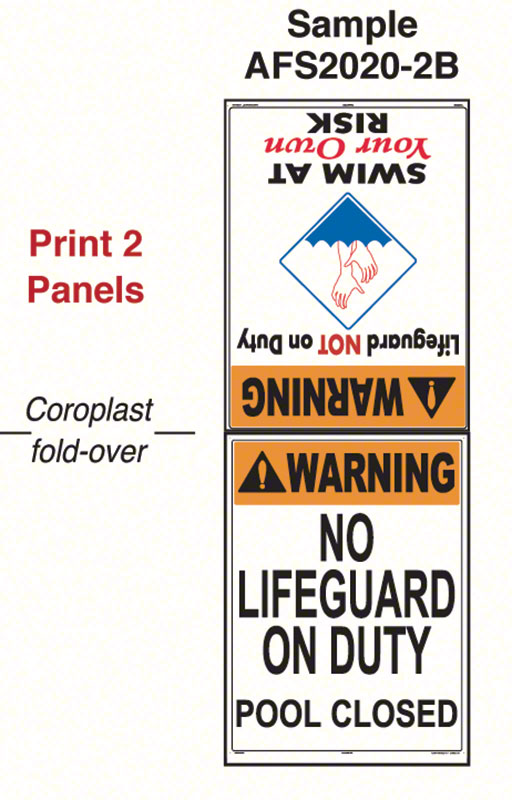 Coroplast Floor Stand 18 x 24 - Two (2) Different Sign Images Printed on Outside Panels