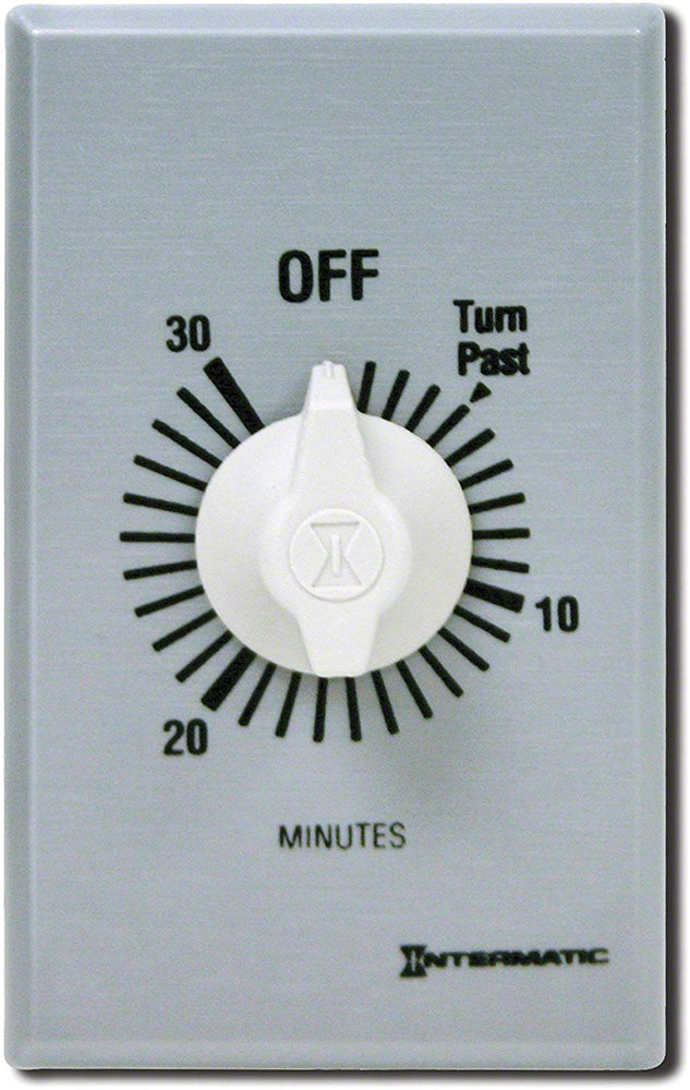 Sys 30 Timer Commercial Spring Wound Countdown Timer - 30 Minute SPST - Intermatic ...