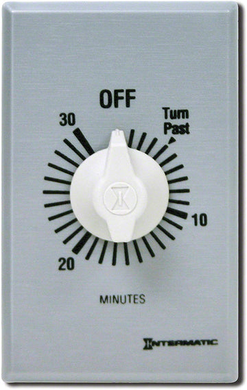 Commercial Spring Wound Countdown Timer - 30 Minute SPST - 125-277 Volts