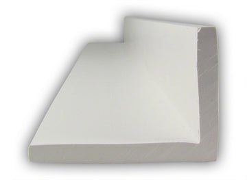 Curb Angle Edging Radius No Tail - White - Sold Per Foot - Must Order in 10 Foot Increments