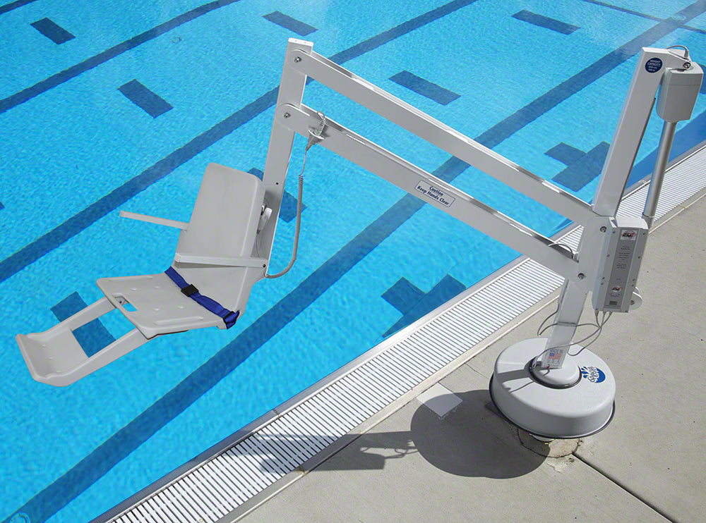 Splash! Extended Reach Hi/Lo Pool Lift With Anchor - 300 Pound Capacity