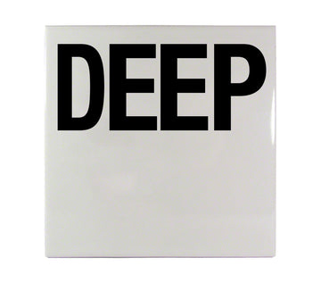 DEEP Message Ceramic Smooth 6 Inch x 6 Inch Tile Depth Marker