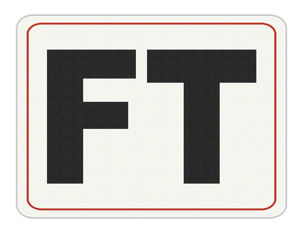 FT (Feet) Message Pool Deck Depth Marker - Adhesive Installation