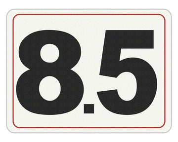 #8.5 - Adhesive Depth Marker - 8 Inch x 6 Inch with 4 Inch Lettering