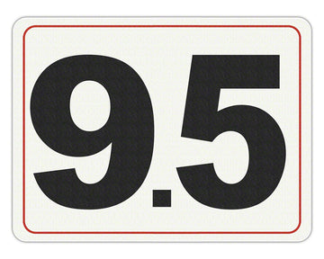 #9.5 - Adhesive Depth Marker - 8 Inch x 6 Inch with 4 Inch Lettering