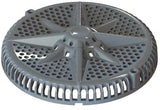 8 Inch StarGuard Main Drain Cover With Short Ring - Gray (2 Pack)