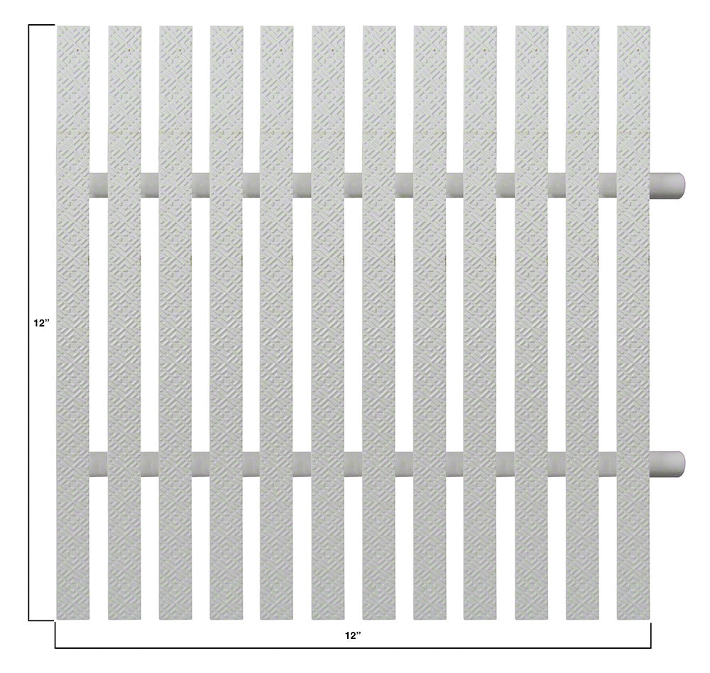 SuperGrip Perpendicular Grating 12 Inches Wide - Bone - Sold Per Foot
