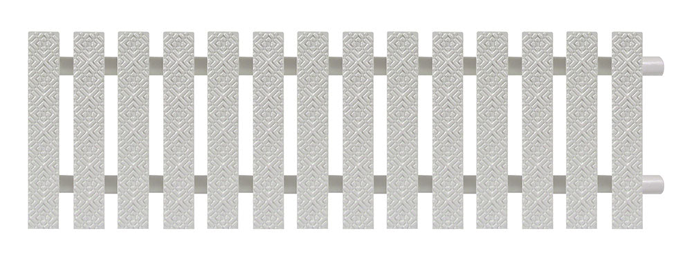 SuperGrip Perpendicular Grating 4 Inch - White - Sold Per Foot