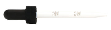 Taylor Calibrated Pipet 0.5 and 1.0 mL With Cap - Plastic (Eye Dropper) - 4030