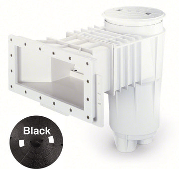 Bermuda 1-1/2 Inch Threaded Vinyl Widemouth Skimmer Round Cover - ABS Black