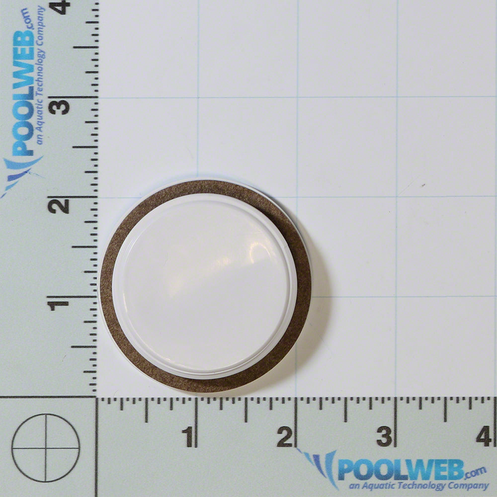 Return Fitting Flush Plug with Gasket - 1-1/2 inch MPT - White