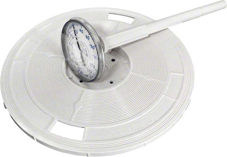 Skimmer Lid With Thermometer for Admiral S20 - 9-3/16 Inch Round - White