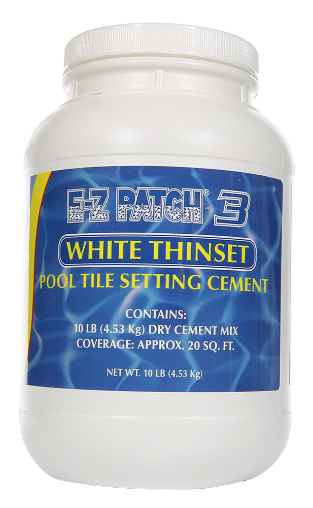 White Thinset Pool Tile Repair Cement - 10 pounds
