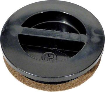 Return Fitting Flush Plug with Gasket - 1-1/2 inch MPT - Black