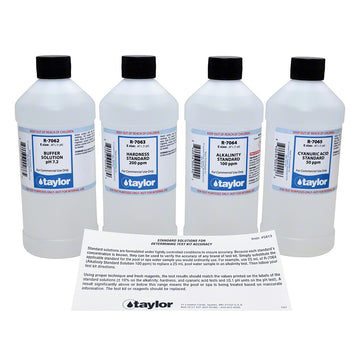 Taylor Reagent Package - pH, Hardness, Alkalinity, CYA - 16 Oz. - K-7066-E