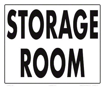 Storage Room Sign - 10 x 12 Inch on Vinyl Stick-on
