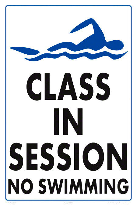 Class in Session Sign - 12 x 18 Inches on Heavy-Duty Aluminum